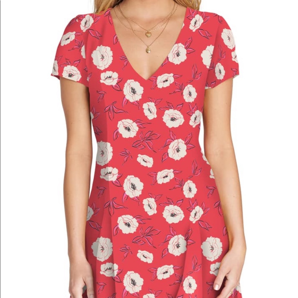 Pink floral dress